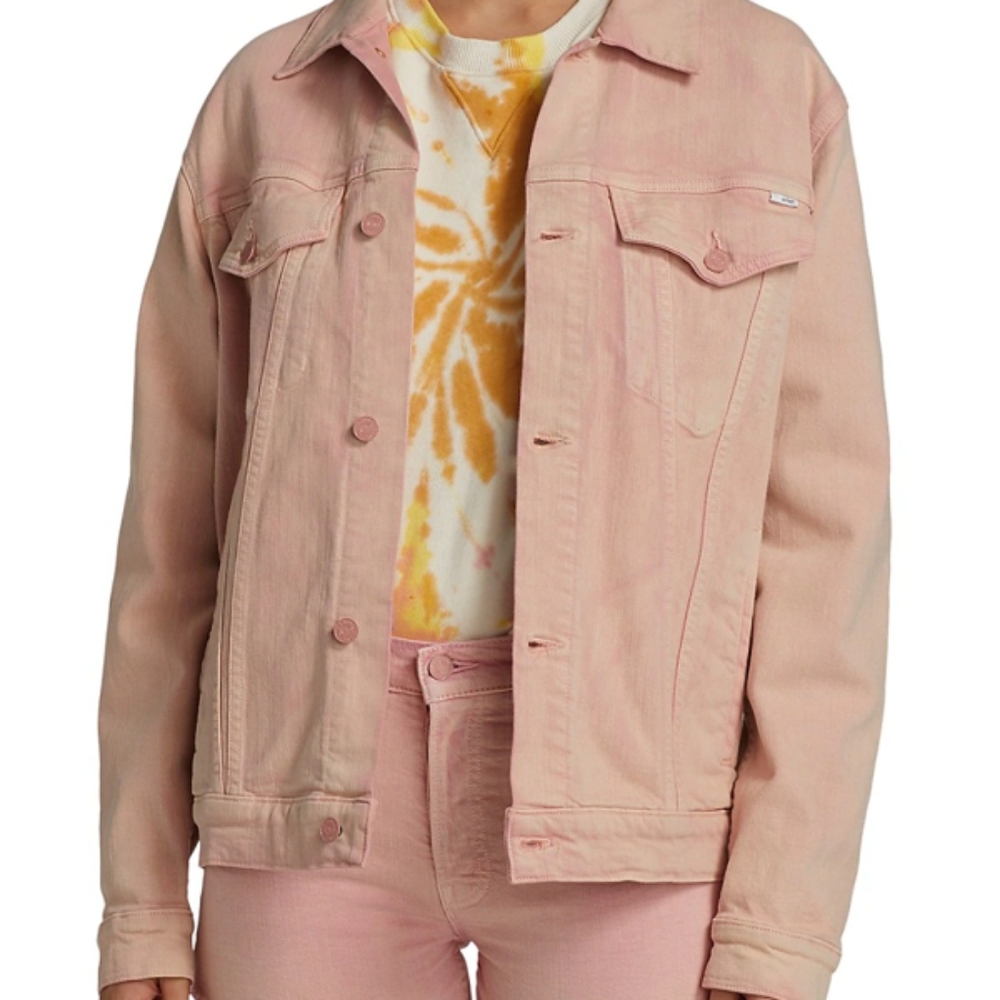 MOTHER Denim Jacket The Drifted Off Trucker